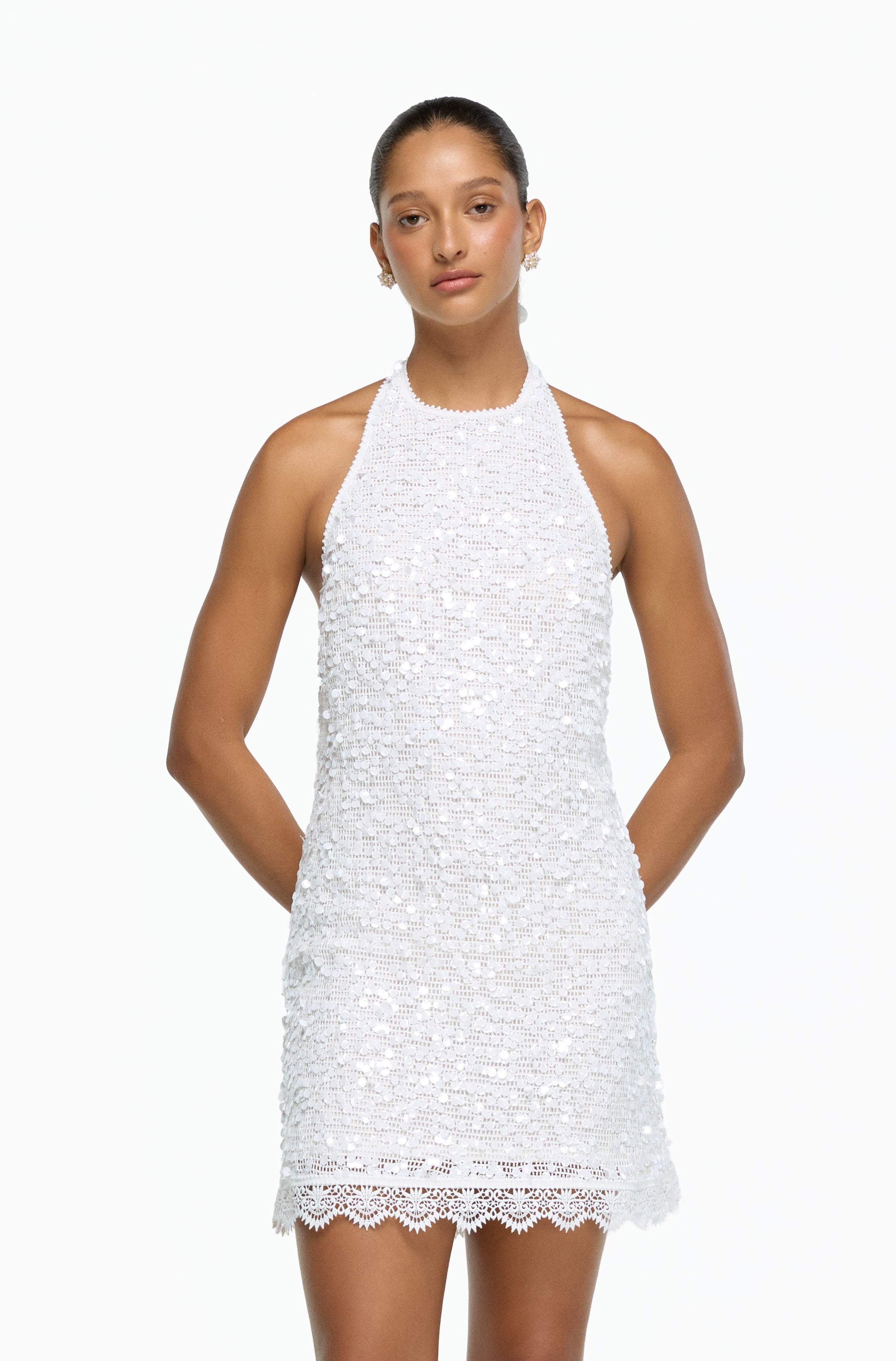 LUMINA MINI DRESS WHITE