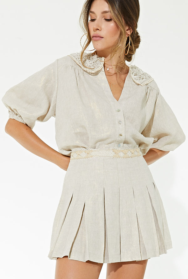 MARIE SKIRT GOLD
