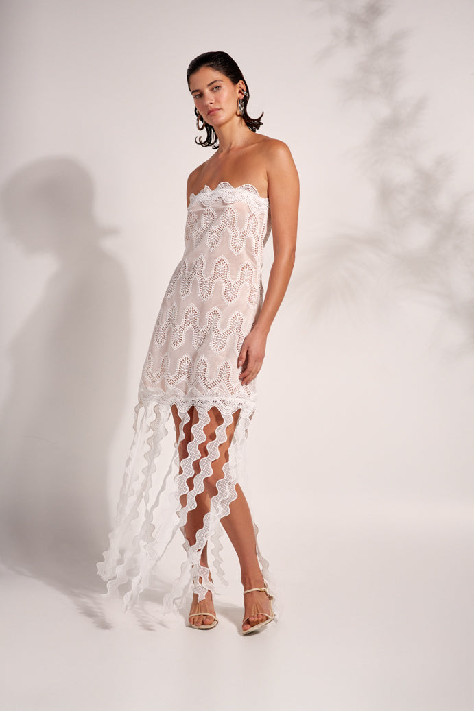 OASIS MAXI DRESS WHITE