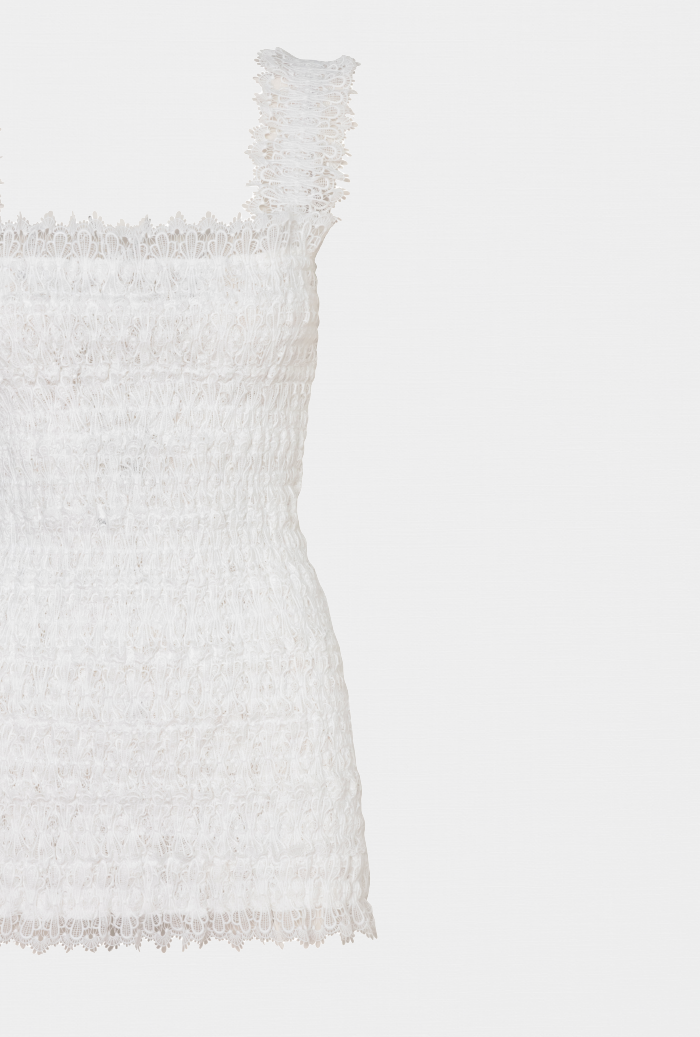 LORETTA MINI DRESS WHITE