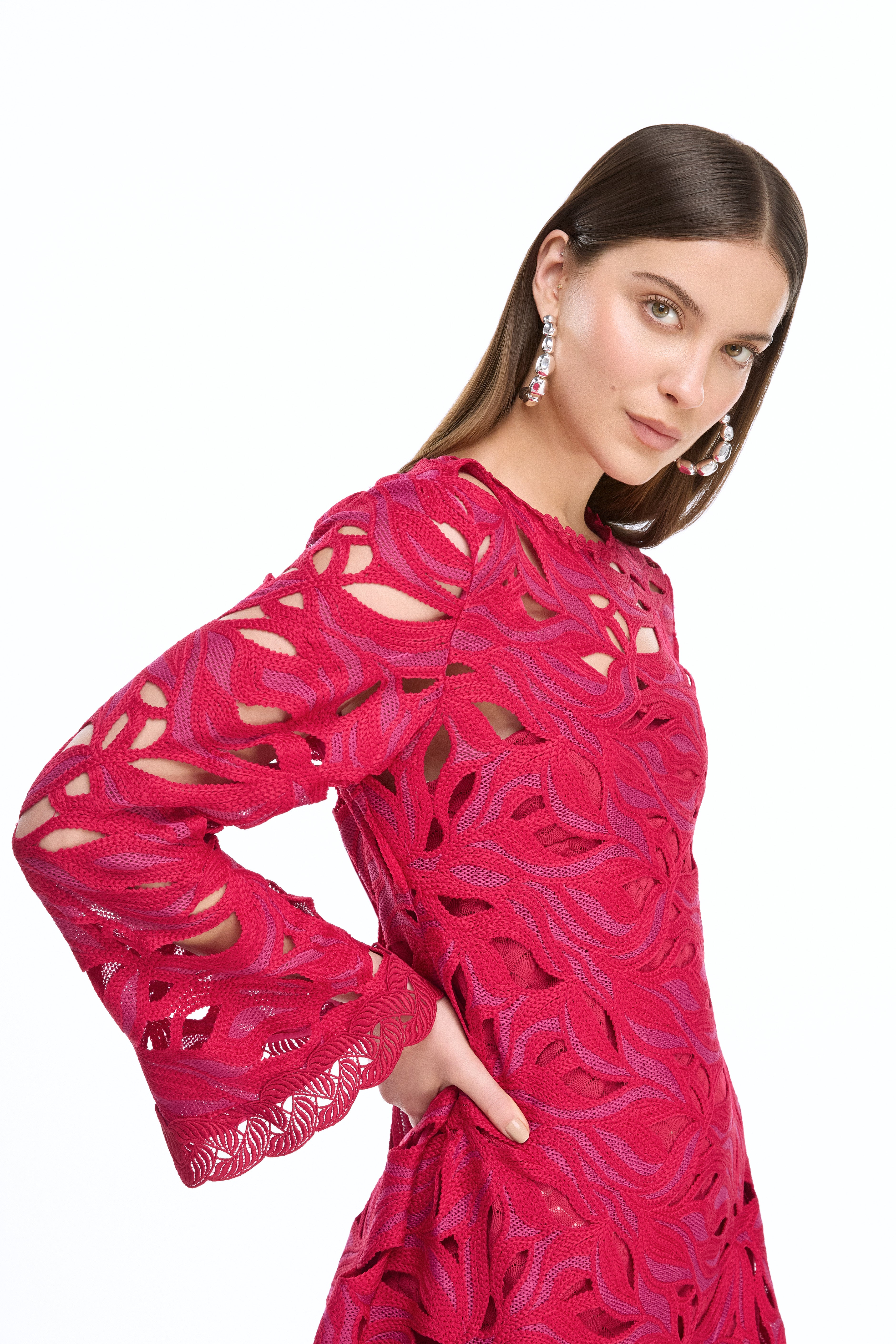 SOLSTICIO MINI DRESS BURGUNDY