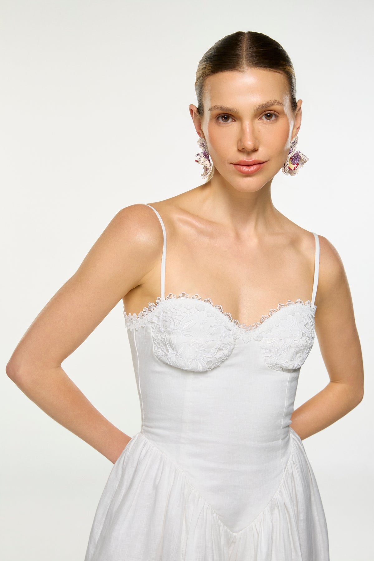 SYLVIE MINI DRESS WHITE
