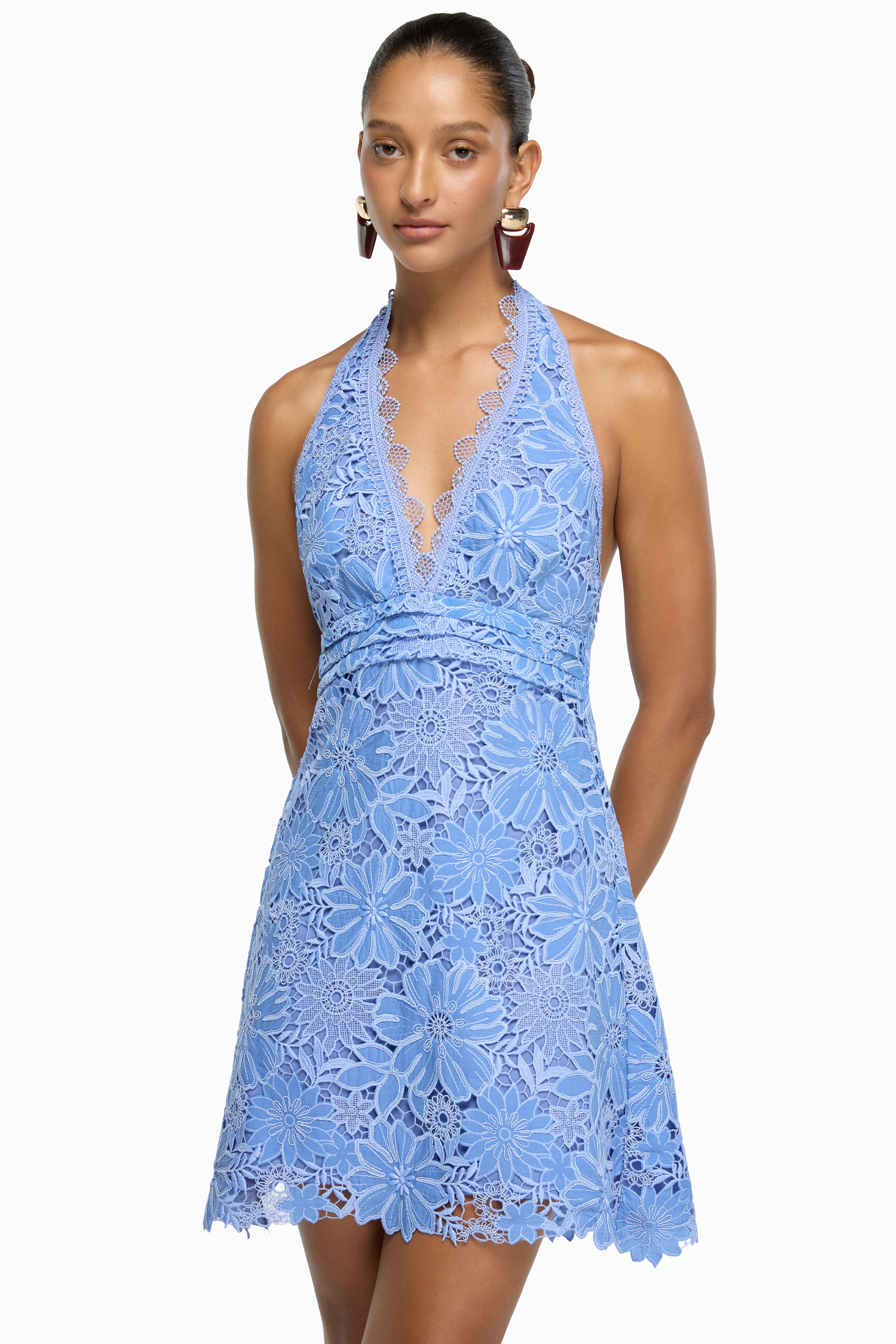 THEA MINI DRESS BLUE