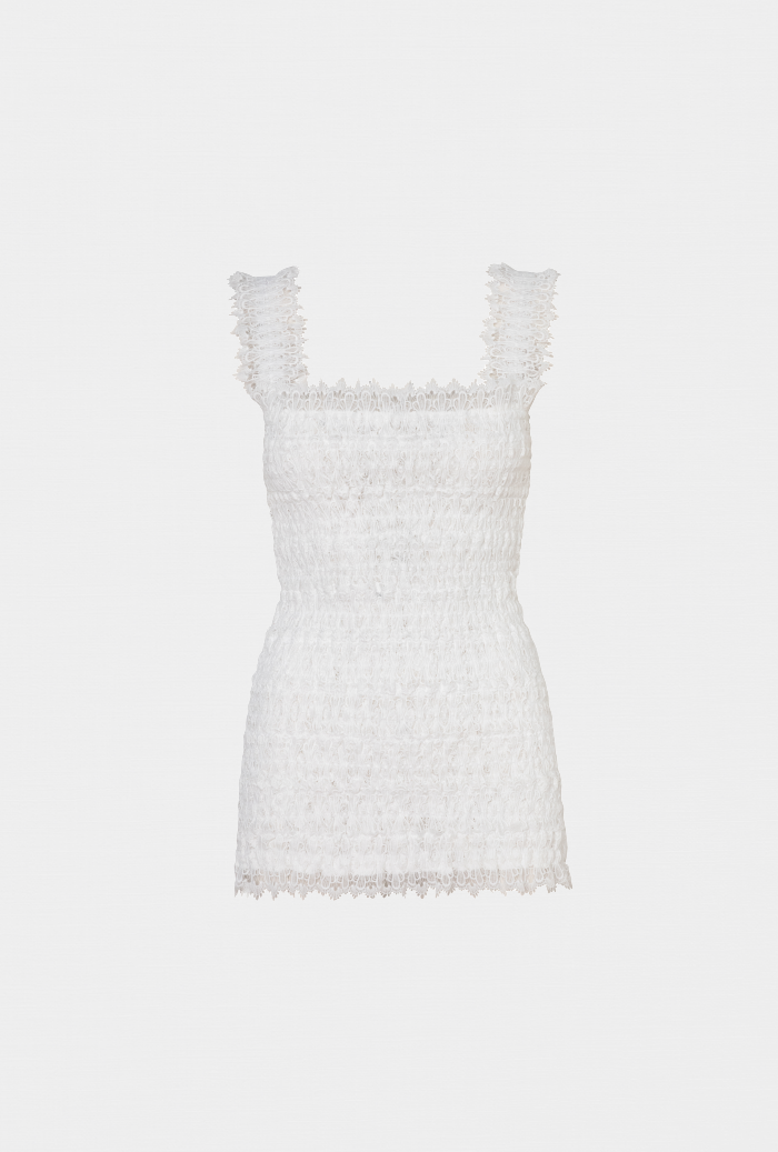 LORETTA MINI DRESS WHITE