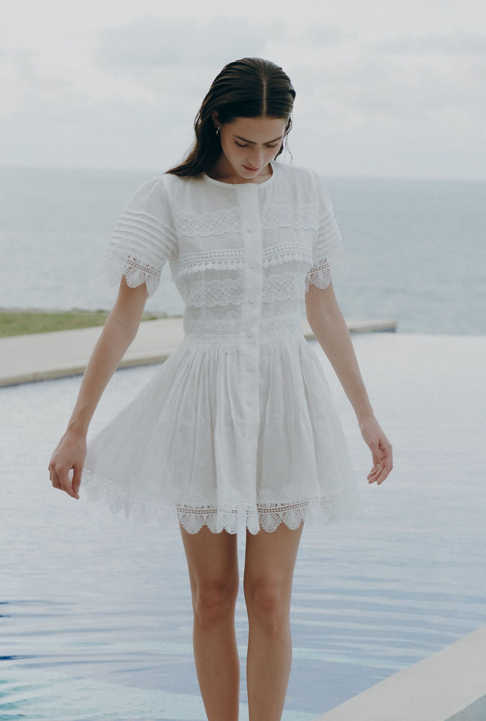 VIOLETTA DRESS WHITE