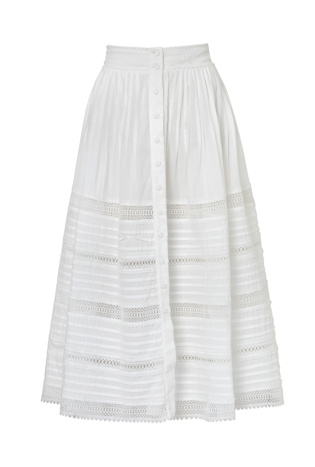 CAMILA MIDI SKIRT WHITE